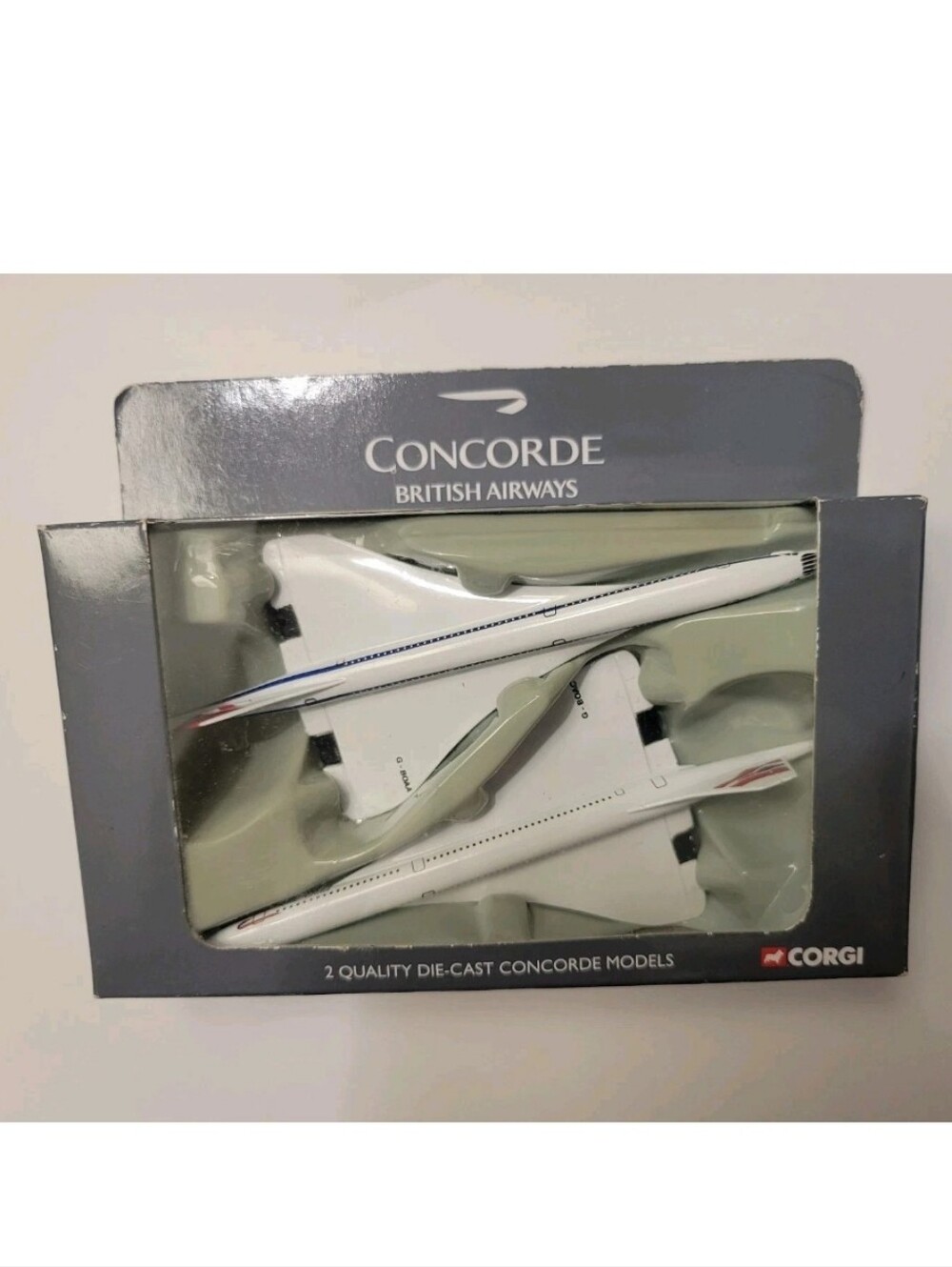Vintage British Airways Concorde Heritage Collection Corgi Die Cast Model Set